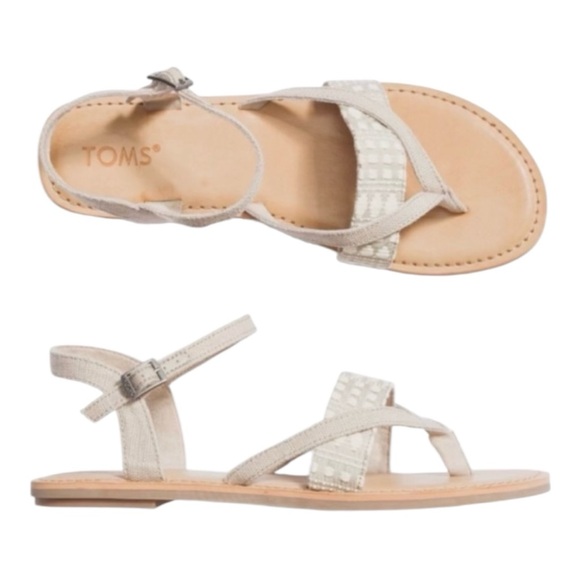 Toms Shoes - Toms Women's Lexie Oxford Tan Heritage Diamond Tribal Sandal Size 6